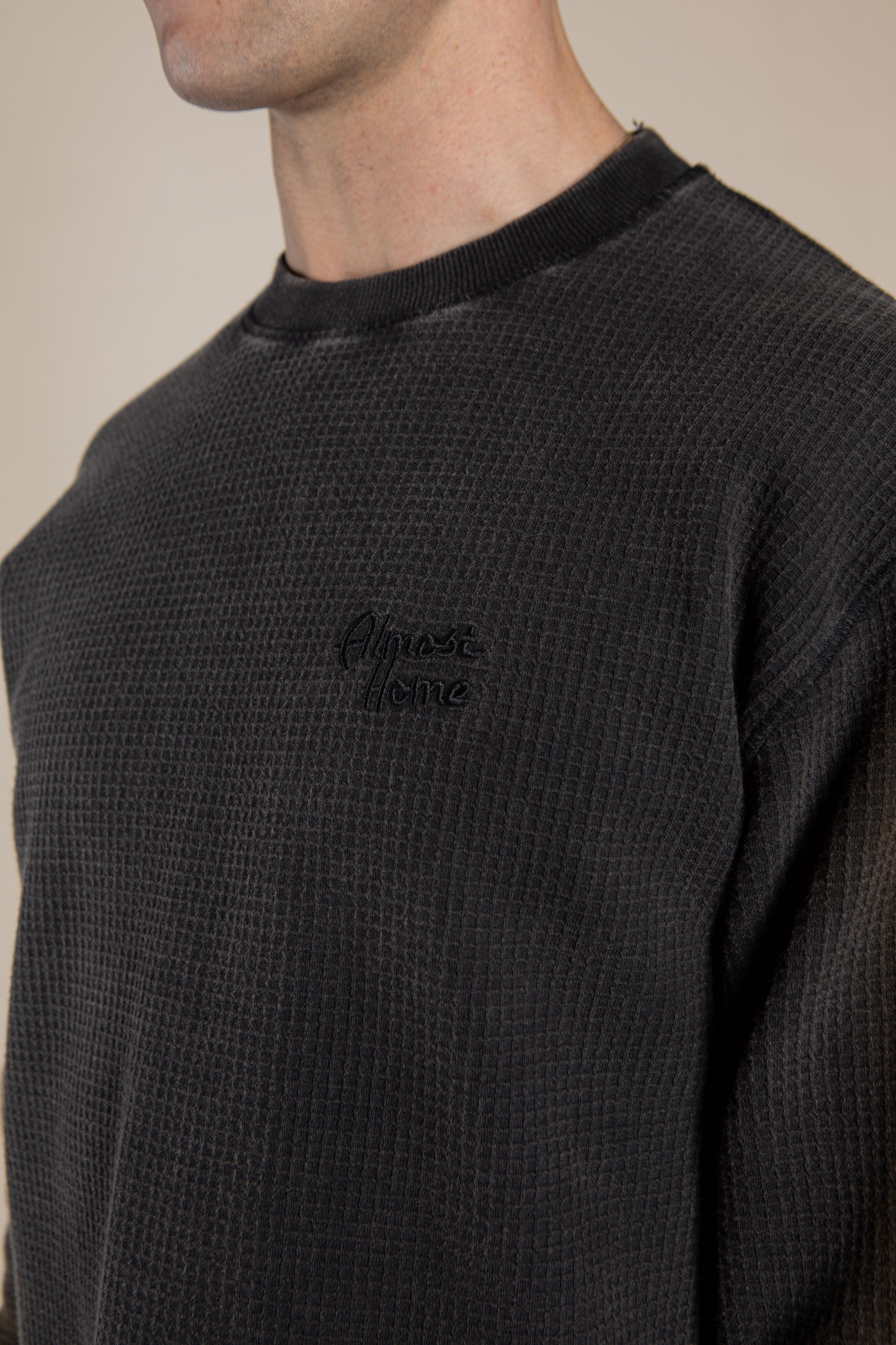 Cropped Waffle Longsleeve