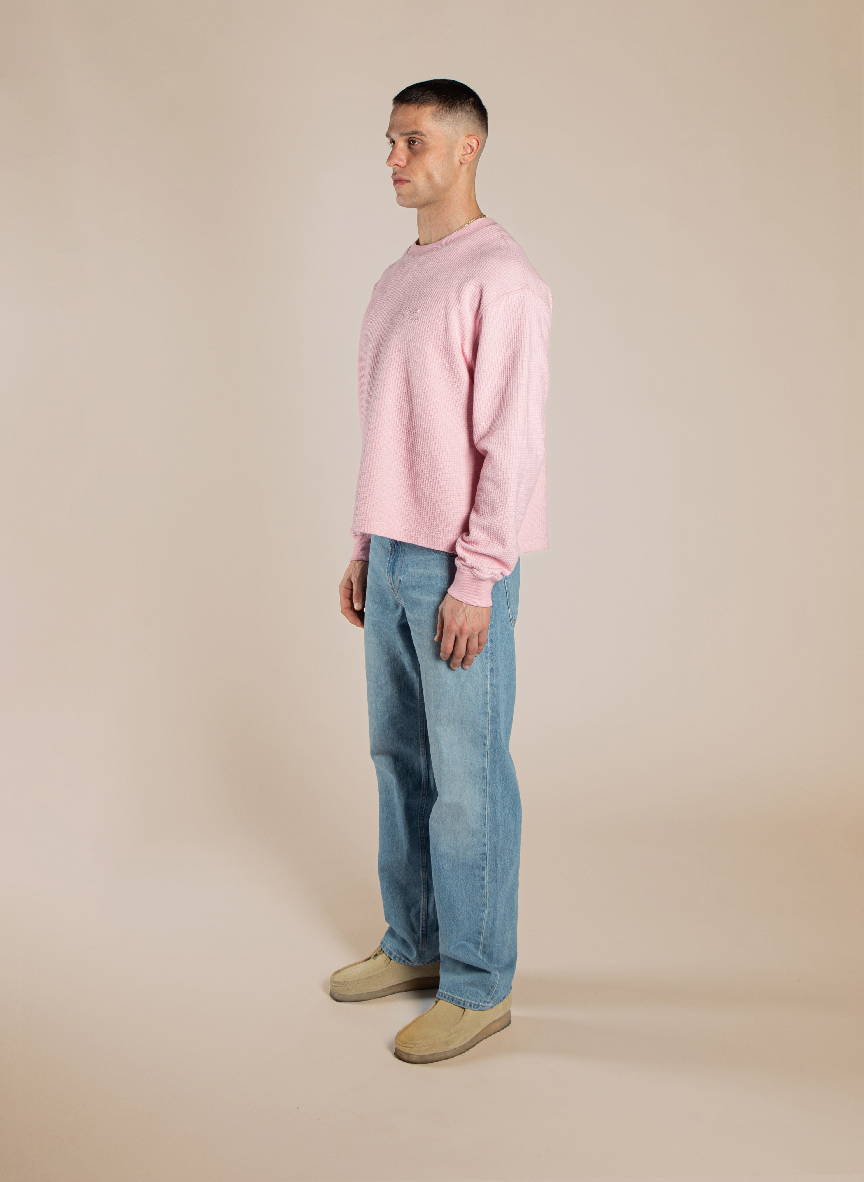 Cropped Waffle Longsleeve