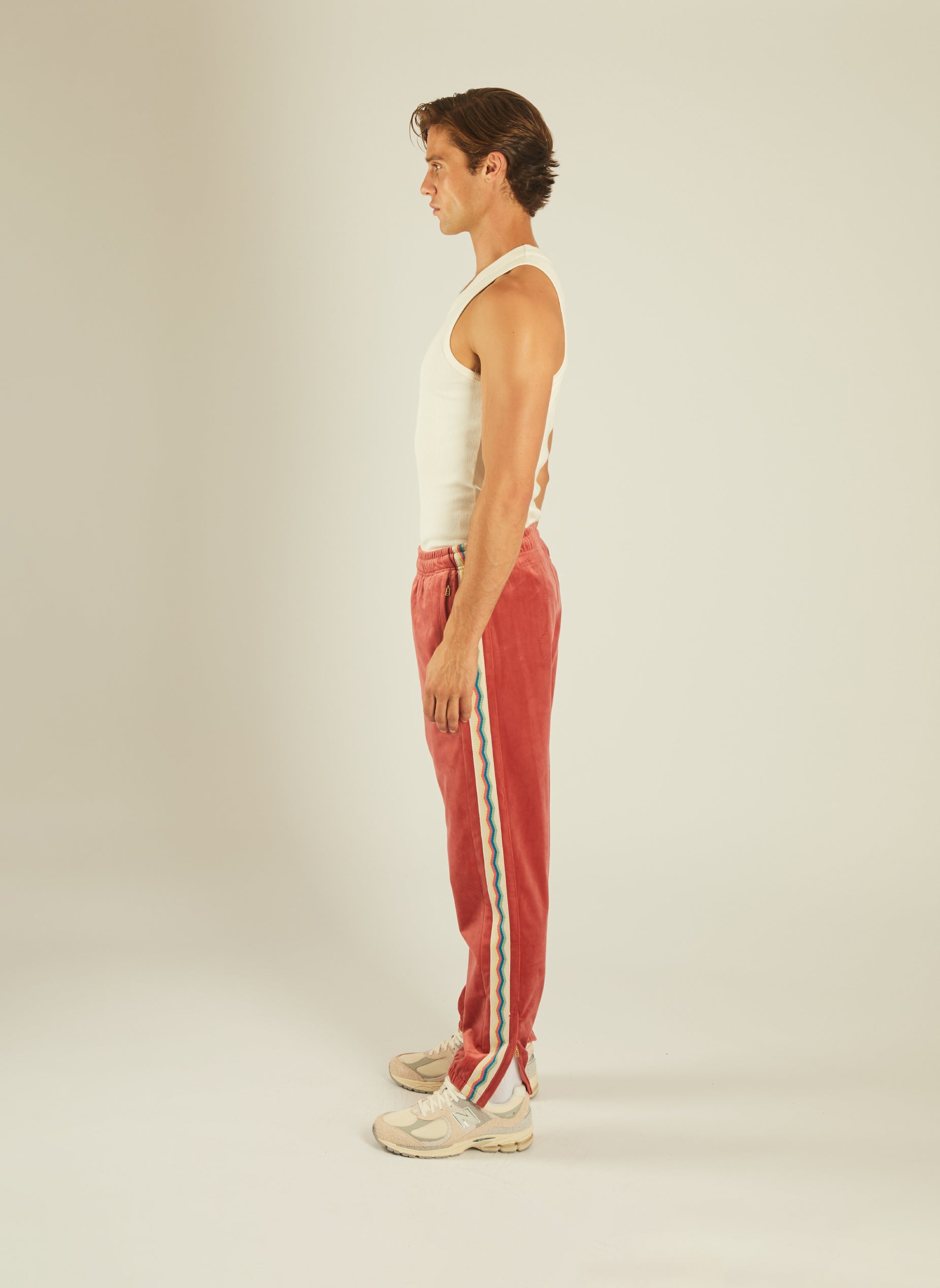 Velour Trackpants Coral