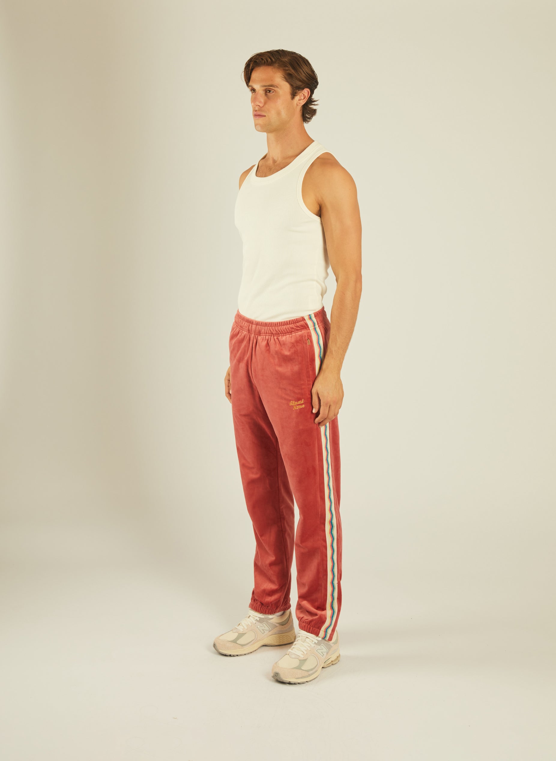 Velour Trackpants Coral