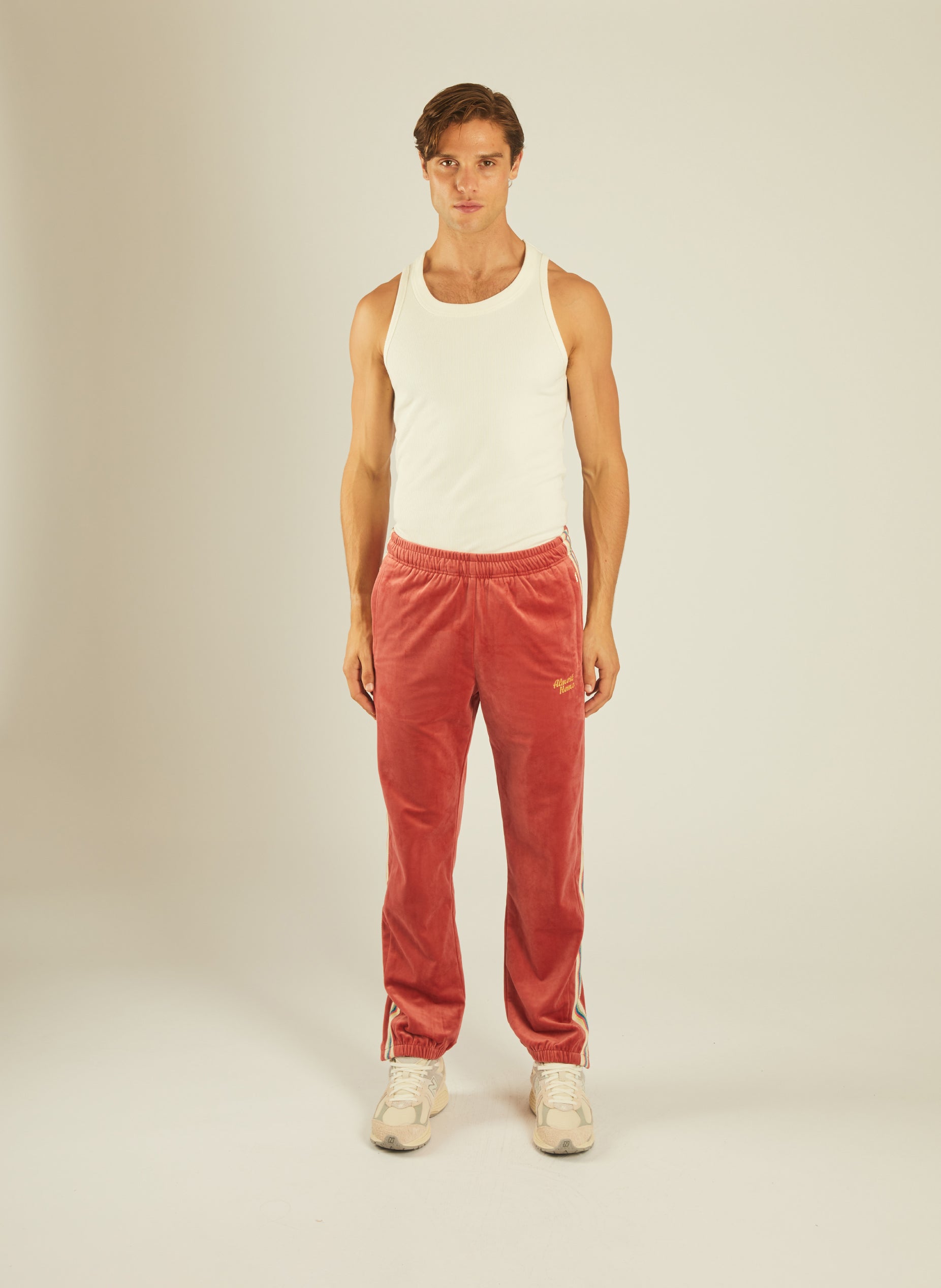 Velour Trackpants Coral