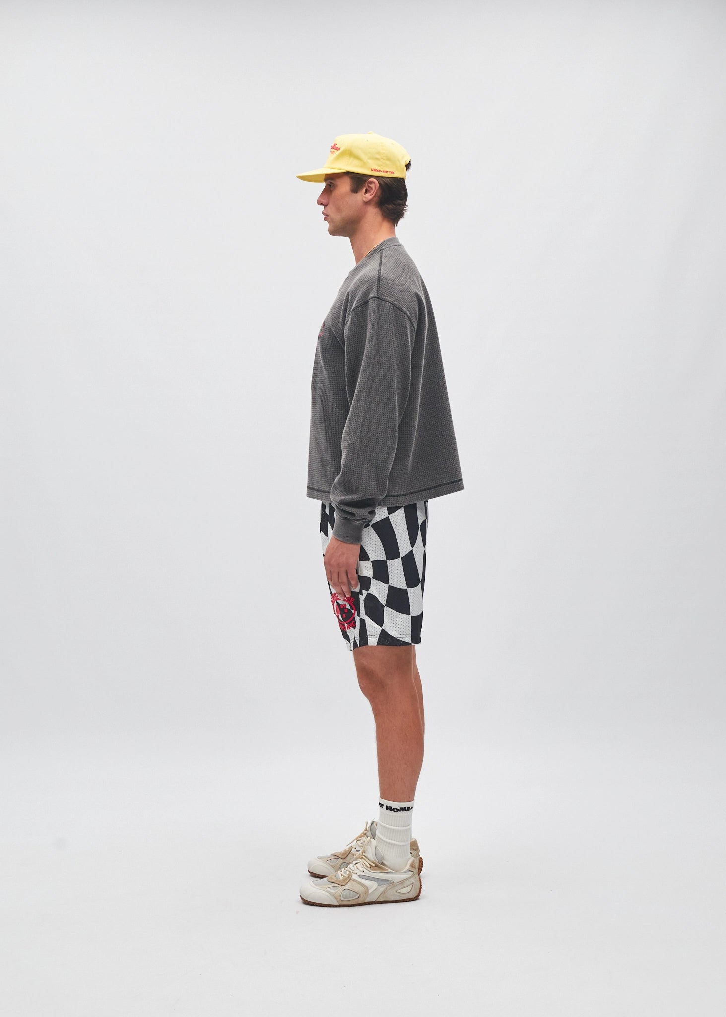 NAÏYO NYC x AH Cropped Waffle Langærmet