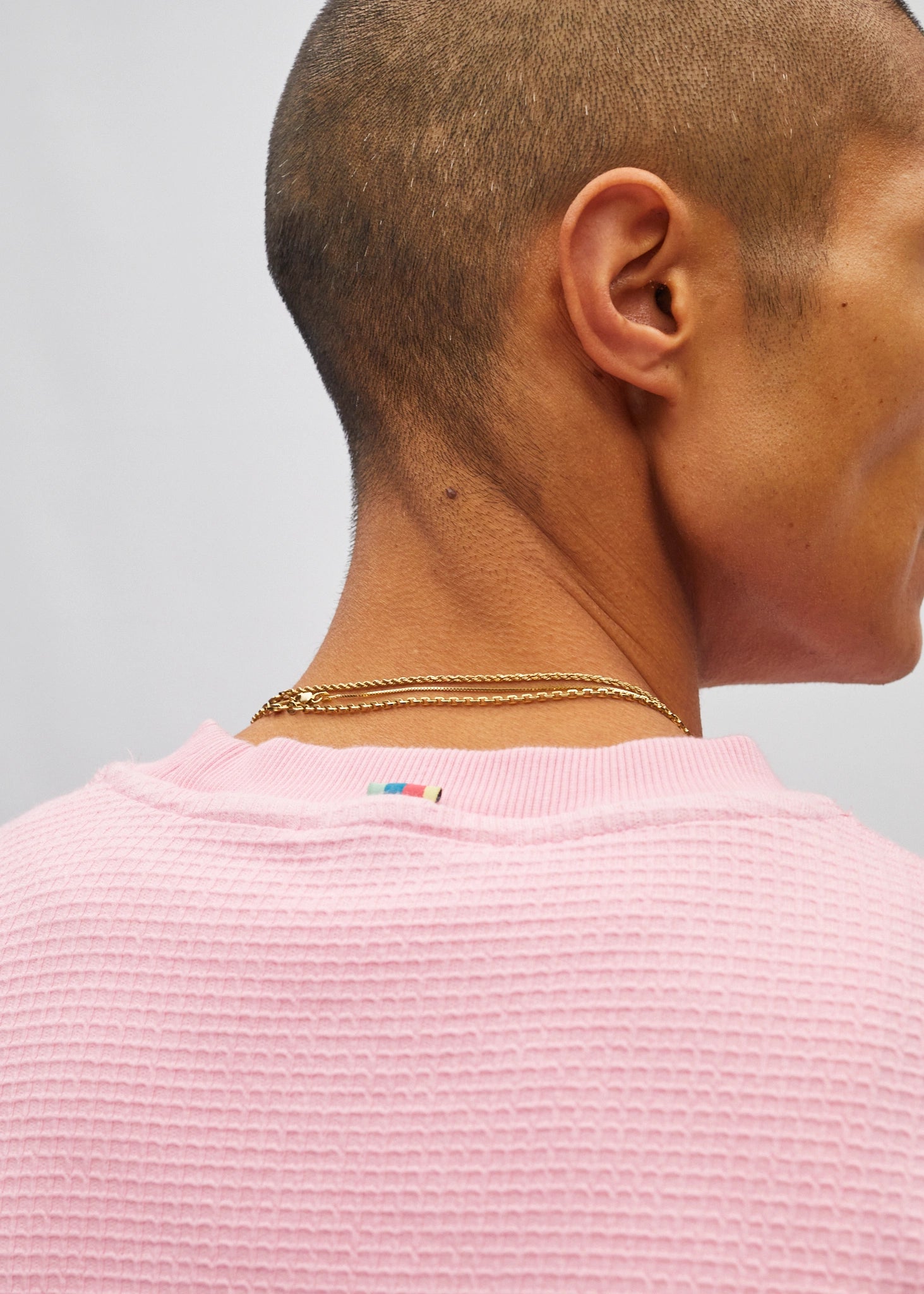 Cropped Waffle Long Sleeve