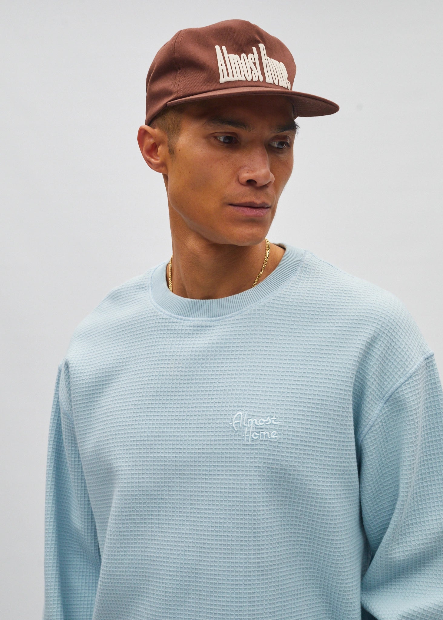 Cropped Waffle Long Sleeve