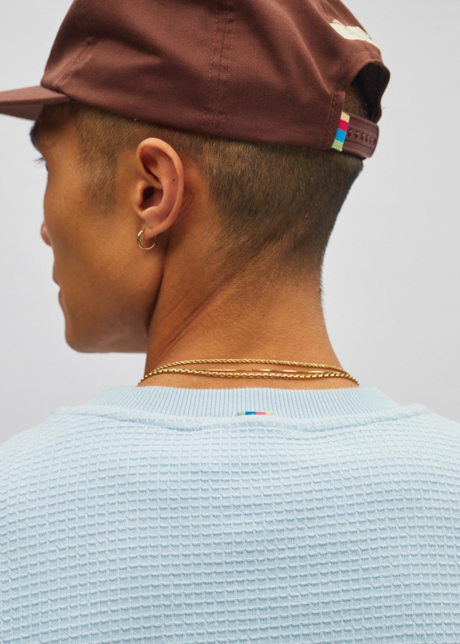 Cropped Waffle Long Sleeve